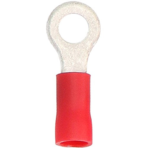 Install Bay RVRT8 Red Vinyl Ring Terminal 22-18 Gauge #8 - Package of 100