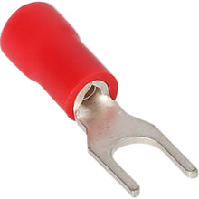 Load image into Gallery viewer, Install Bay RVST10 Red Vinyl Spade Terminal 22-18 Gauge #10 Package of 100