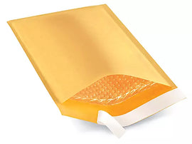 1000Pcs Yellow Kraft Poly Bubble Mailers 6x10