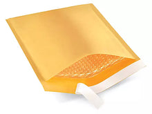 Charger l'image dans la galerie, BM Paper 50Pcs Yellow Poly Bubble Mailers 6x10 Inch Padded Envelopes Bulk #0 Bubble Lined Wrap Polymailer Bags for Shipping Packaging Mailing Self Seal