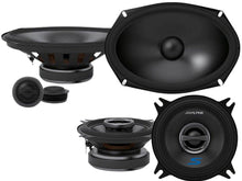 Charger l&#39;image dans la galerie, Alpine S-Series S-S69C 6&quot;X9&quot; 2-Way Component Speaker &amp; S-S40 4&quot; Coaxial Speakers