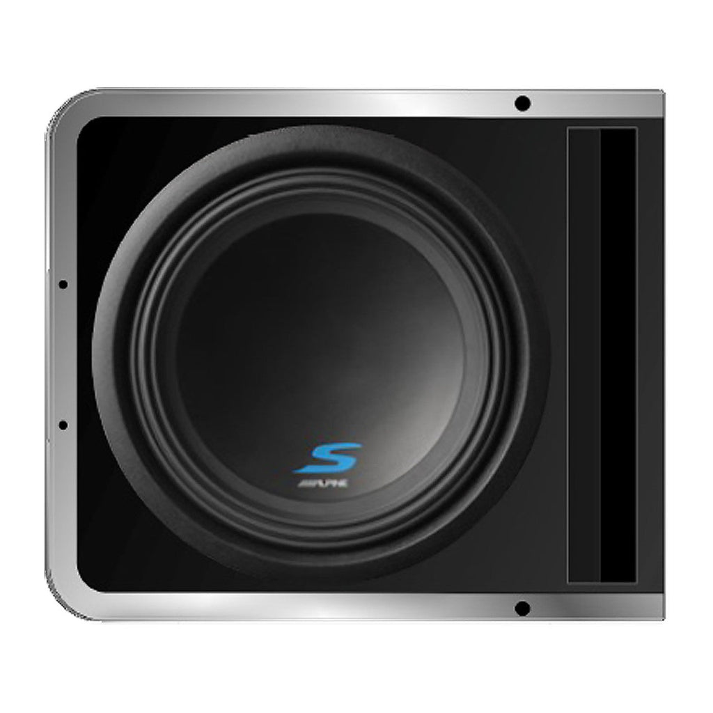 Alpine S-SB10V-PWR Halo 10" Bass Package Includes S-SB10V linkable 10" ported sub enclosure and KTA-200M compact 200-watt mono amplifier