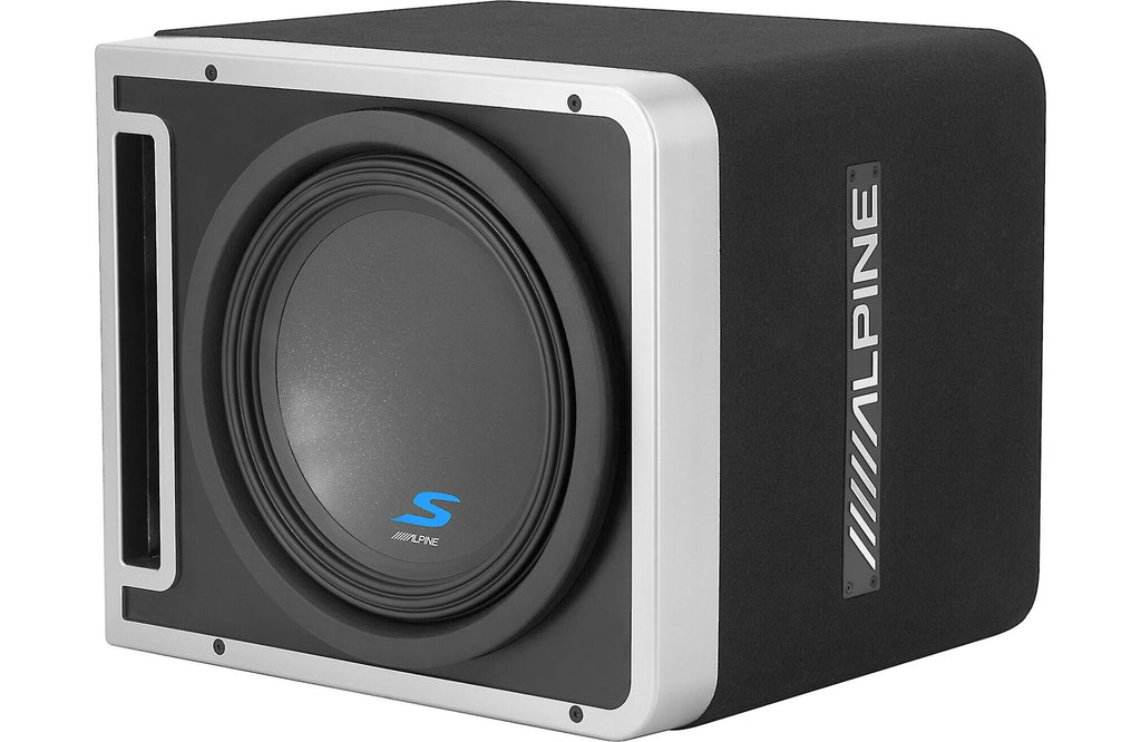 Alpine S-SB12V-BNDL Bass Boost Package Includes S-SB12V 12" ported enclosure, S-A60M amplifier, and RUX-KNOB.2 remote level control
