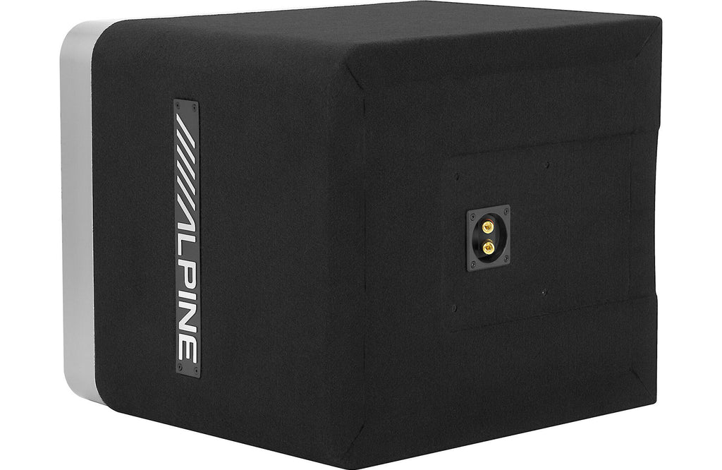 Alpine S-SB10V-PWR Halo 10" Bass Package Includes S-SB10V linkable 10" ported sub enclosure and KTA-200M compact 200-watt mono amplifier