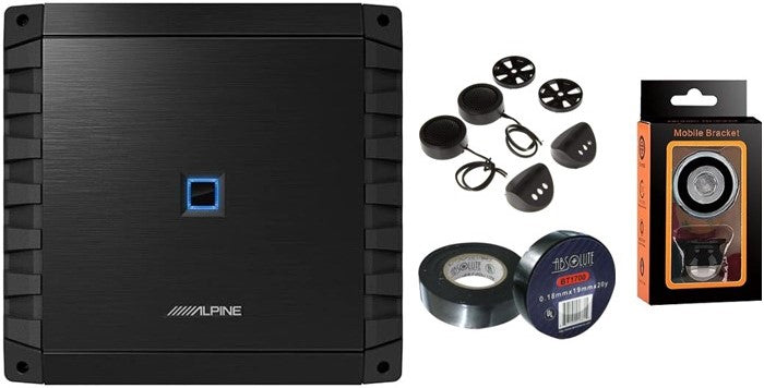 Alpine S2-A36F S-Series Class-D 4-Channel Car Amplifier & PAK1