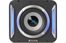 Load image into Gallery viewer, Alpine S2-SB8 PrismaLink™ S2-Series sealed subwoofer enclosure with 8&quot; subwoofer and RGB lighting