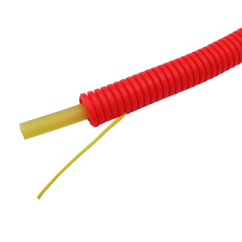 DC Sound 3/4" 19mm 100' Red Split Wire Loom Cable Sleeves Conduit Protective Tubing