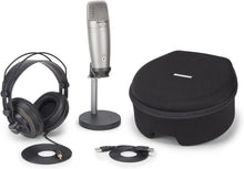 Load image into Gallery viewer, Samson SAC01UPROPK Podcast Pack w Pro USB Studio Condenser Microphone, Headphones, Case