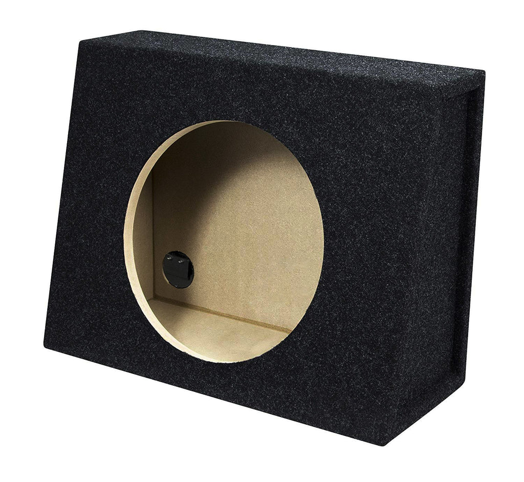 Alpine Bundle Compatible with Universal Vehicles W10S4 Single 10" Loaded Sub Box Enclosure