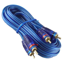 Charger l&#39;image dans la galerie, Raptor (Metra) 20&#39; Neon Blue Series RCA Audio Cable