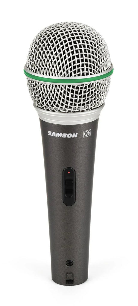 Samson SAQ6  Dynamic Supercardioid Handheld Microphone with On/Off Switch