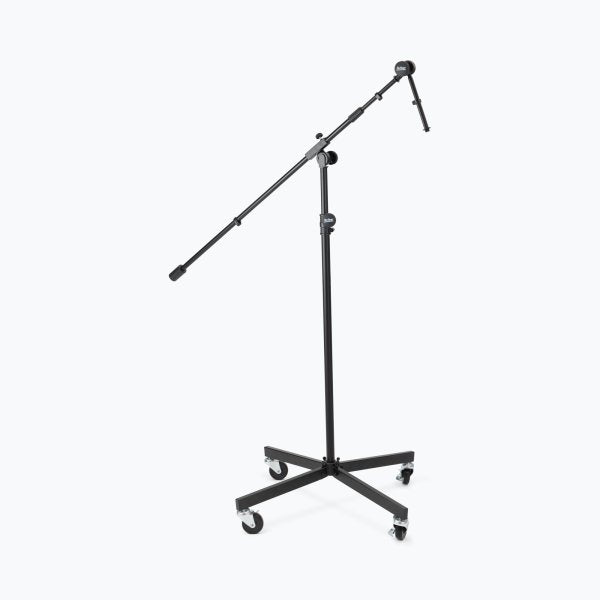 On-Stage SB96 Tripod Studio Mic Boom with 7" Mini Boom Extension and Casters