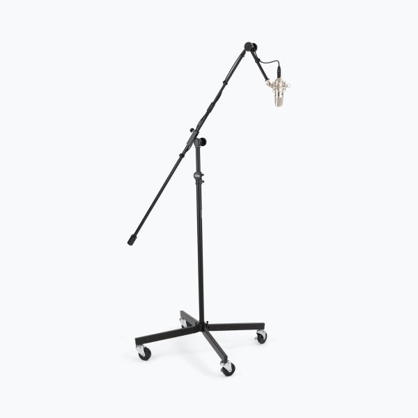 On-Stage SB96 Tripod Studio Mic Boom with 7" Mini Boom Extension and Casters