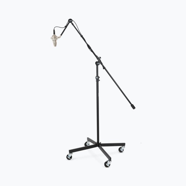 On-Stage SB96 Tripod Studio Mic Boom with 7" Mini Boom Extension and Casters