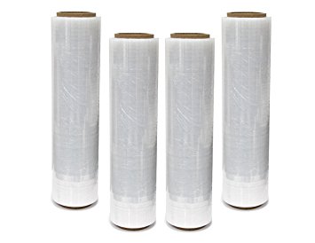 Patron USA 18"x 1500FT 80 Gauge Pallet Wrap Stretch Film Shrink Hand Wrap 1500sq' 4 Rolls