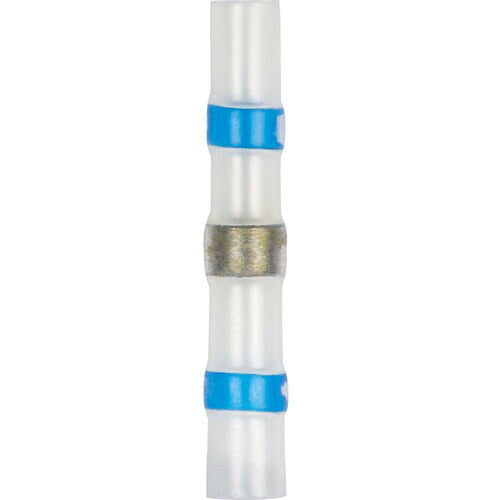 Install Bay SHSBBC-50 Heat Shrink Blue Butt Connector w/Solder 16/14 GA - 50pk