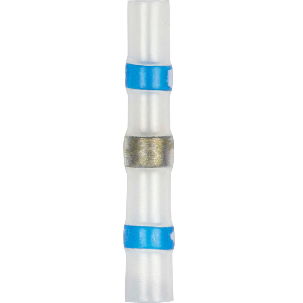 Install Bay SHSBBC Heat Shrink Blue Butt Connector w/Solder 16/14 GA - 10pk