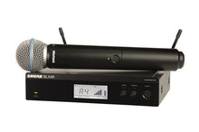 Load image into Gallery viewer, Shure BLX 24RB58 Rackmountable Handheld Wireless System with Beta 58A Band H10