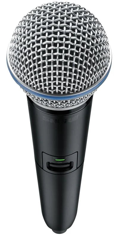 Shure GLXD24R Dual Band Vocal Wireless Handheld System with BETA58A