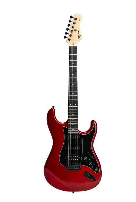 Tagima SIXMART CA-DF/BK Guitar, HSS Pickups, Built-In Effects, Sparkling Candy Apple Red Tagima