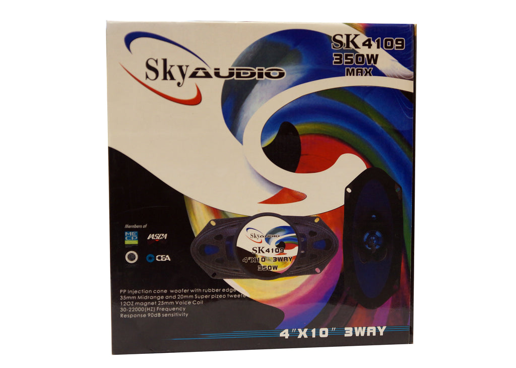 Sky Audio SK4109 4x10" 350W Car Speaker Fit Chevy Blazer (Full) 1973-87