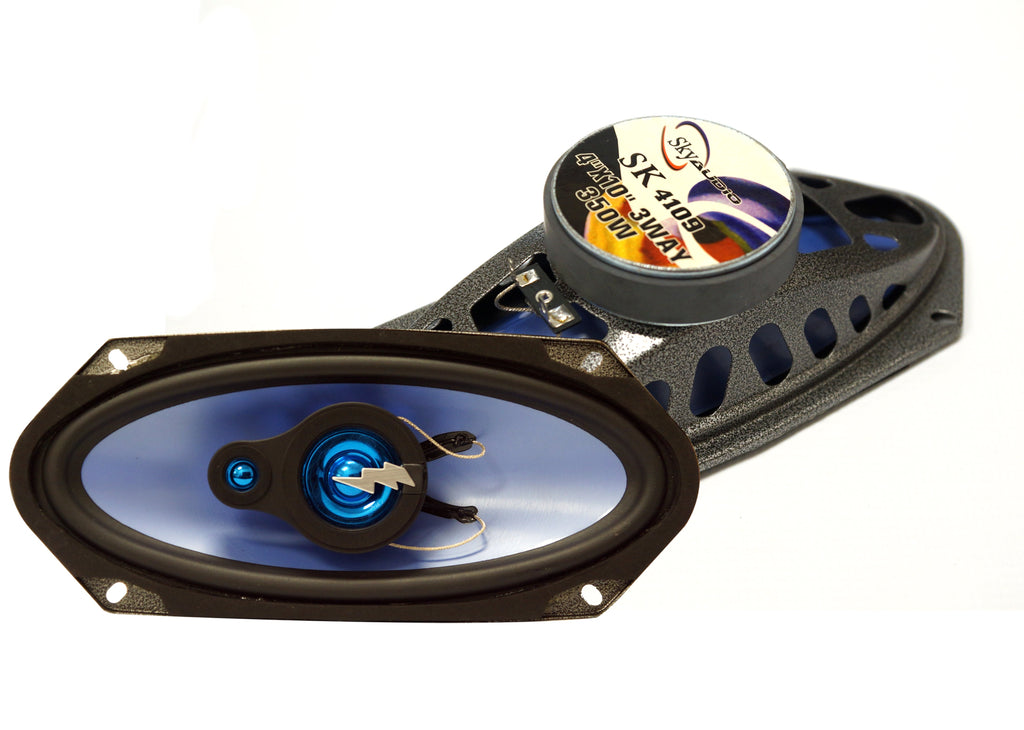 Sky Audio SK4109 4x10" 3 Way 350W Coaxil Car Speakers