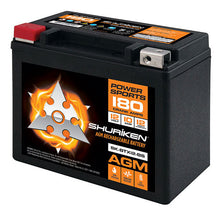 Charger l'image dans la galerie, Shuriken SK-BTX12-BS 180 CRANK AMPS / 10AMP HOURS AGM Power Sports 12V Battery