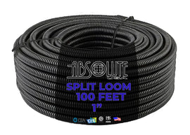 Absolute USA SLT10 1-Inch x 100-Feet Split Loom Tube