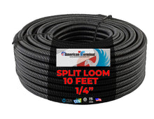 Charger l'image dans la galerie, American Terminal 70 feet (7 x 10 feet) 1/8" 1/4" 3/8" 1/2" 5/8" 3/4" 1" inch split wire loom conduit tubing