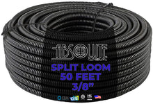 Charger l&#39;image dans la galerie, Absolute SLT38-50 50&#39; 3/8&quot; 10mm Split Wire Loom Conduit Polyethylene Corrugated Tubing Sleeve Tube