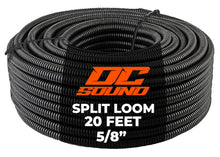 Load image into Gallery viewer, DC Sound 5/8" 15mm 20 Feet Split Wire Loom Cable Sleeves Conduit Protective Tubing