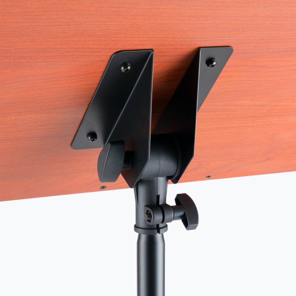 On-Stage SM7312W Music Stand w/ Wide Rosewood Bookplate