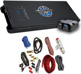 Soundstream BXT1.10000D 10000W Monoblock Amplifier Built In BX-10 Bass Enhancer + Amp Kit