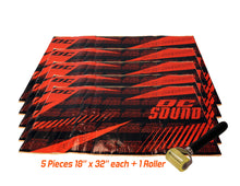 Charger l&#39;image dans la galerie, DC Sound SP-BK5 5 Sheets 18&quot; x 32&quot; Sound Deadening Noise Insulation Vibration Dampening Material Bulk Kit +Roller