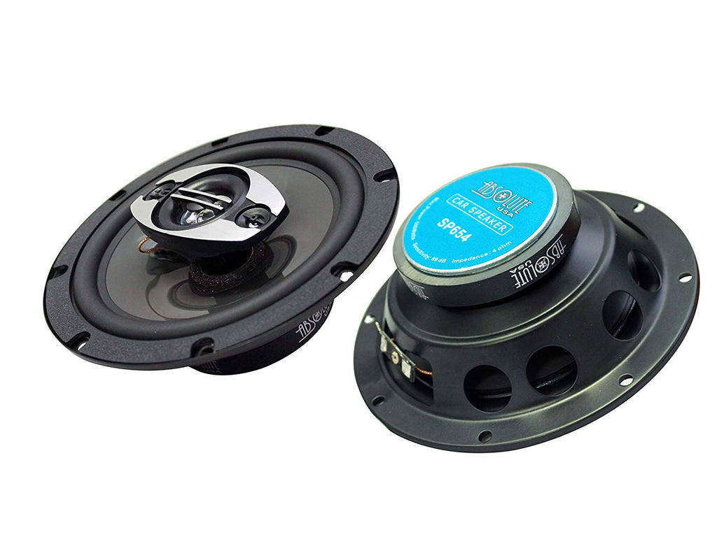 Absolute USA SP654 6.5" 4 Way full-range loudspeakers Car Speakers 500W Power