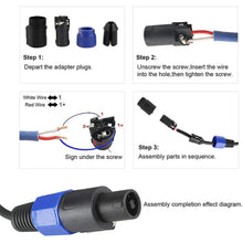 Charger l'image dans la galerie, MR DJ SPAM4 4-Pack Right-Angle Speakon Compatible PA/DJ Speaker Cable Connectors