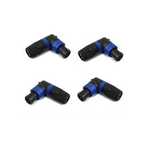 Charger l'image dans la galerie, MR DJ SPAM4 4-Pack Right-Angle Speakon Compatible PA/DJ Speaker Cable Connectors