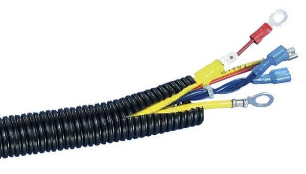 Absolute SLT14 50' + Electrical Tape 50 feet 1/4" split loom wire tubing hose cover auto home marine + electrical tape