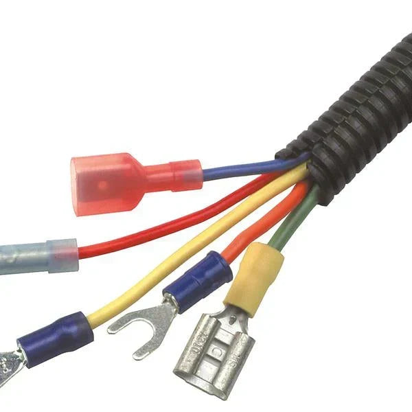 2 Rolls 100 Ft 1" Split Wire Loom Conduit Polyethylene Black Tubing Sleeve Tube