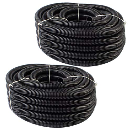 DC Sound 5/8" 15mm 200 Feet Split Wire Loom Cable Sleeves Conduit Protective Tubing