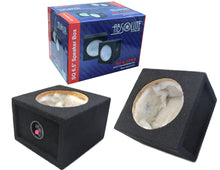 Load image into Gallery viewer, Absolute Empty 6.5&quot; Speaker Square Box Enclosure Black Speaker Terminal