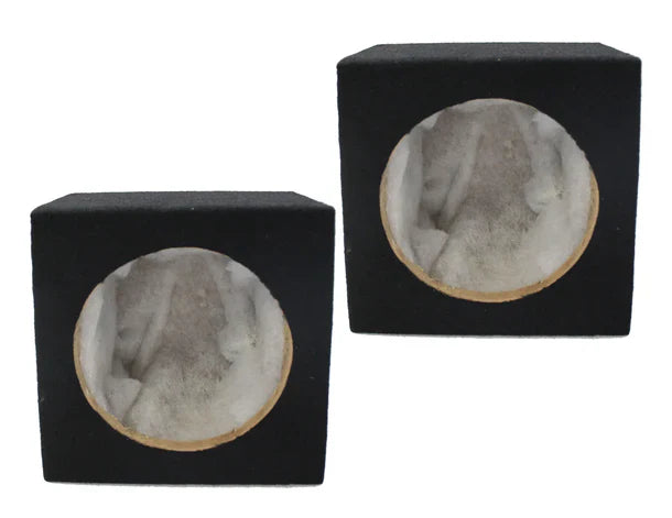 2 Car Audio 6.5" speaker Box Enclosure carpet Texture Terminal Cups