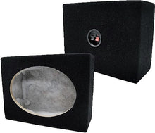 Charger l&#39;image dans la galerie, 6X9 SQUARE MDF SPEAKER BOX W/ BLACK Carpet &amp; Terminal Cups. CAR AND HOME