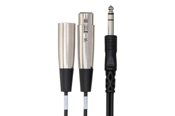 Hosa SRC-203 Insert Cable 1/4" TRS Male to XLR Male/Female 9 foot
