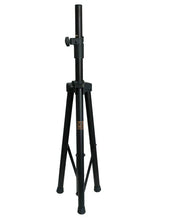 Load image into Gallery viewer, MR DJ SS750PKG 2 Universal Folding Tripod PRO PA DJ On Stage Speaker Stand &amp; Carrying Bag &amp; 1/4&quot; 25&#39; Cable