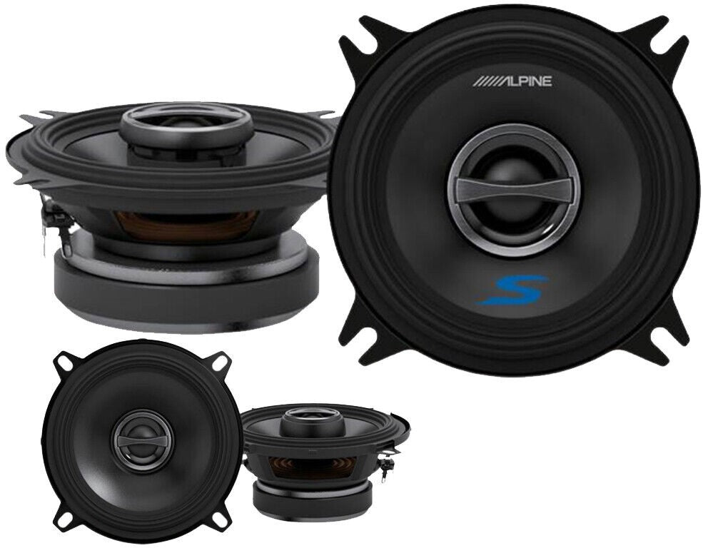 Alpine S-Series S-S40 4" 2-Way Coaxial Speakers & S-S50 5-1/4" Coaxial Speakers