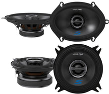 Load image into Gallery viewer, Alpine S-Series S-S57 5&quot;x7&quot; 2-Way Coaxial Speaker and S-S40 4&quot; Coaxial Speaker