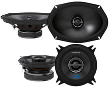 Load image into Gallery viewer, Alpine S-Series S-S69 6&quot;X9&quot; 2-Way Coaxial Speaker and S-S40 4&quot; Coaxial Speaker