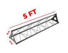 Load image into Gallery viewer, MR DJ ST150-2-10-1 DJ Lighting Truss Stand Dual Crank-Up Stand &amp; 5FT X 10" Triangle Truss