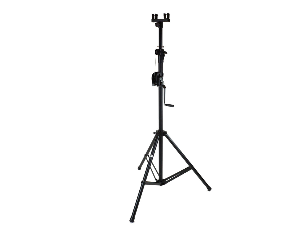 MR DJ ST150-2 2 X 10Ft Light Stand Stage Lighting Truss Hand Crank Up + 6" T-Bar Truss Adapter